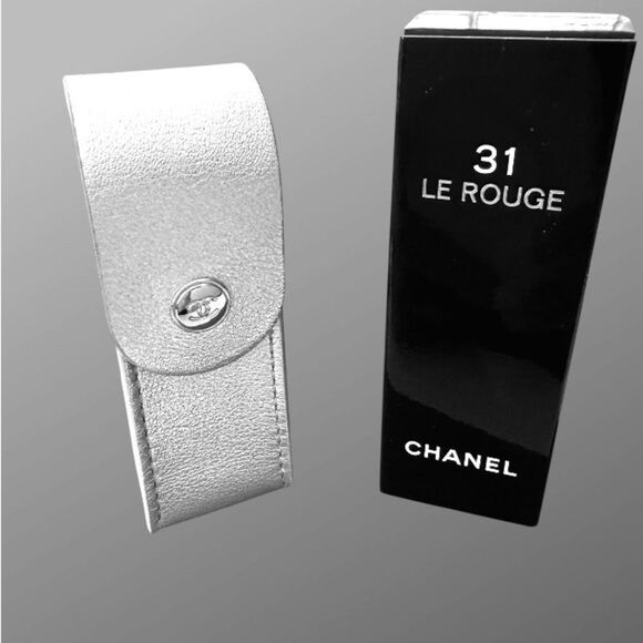 Chanel Silver Leather Lipstick Case - Picture 2 of 8